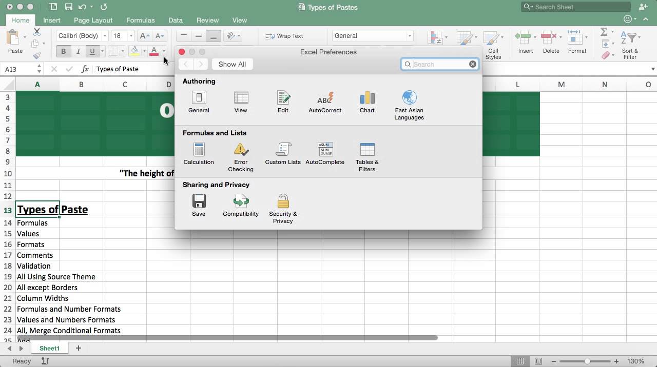 activate developer tab in excel for mac